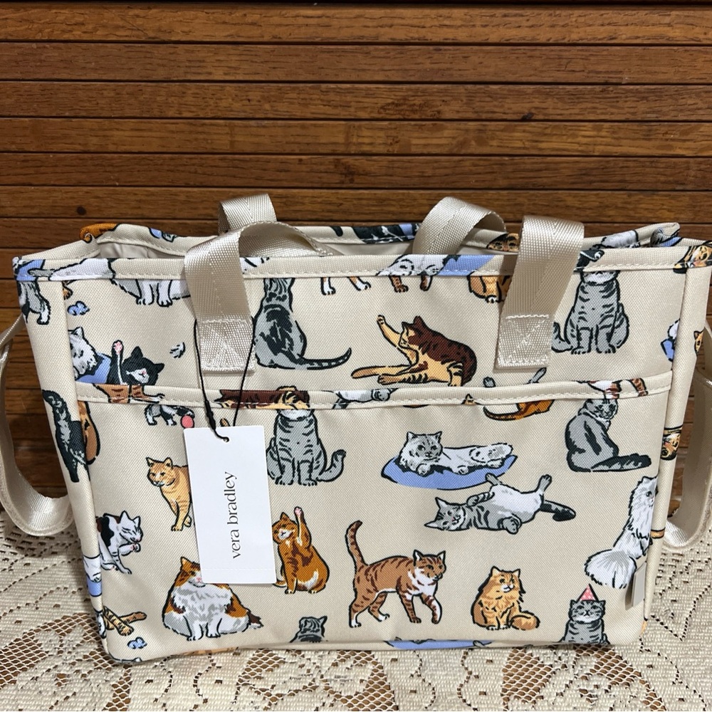 Vera Bradley Everything Organizer  A Cats Life NWT